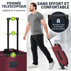 Ensemble de valises à roulettes de voyage Athènes