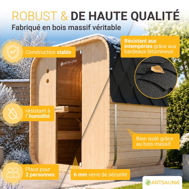 Place du sauna tonneau Nolvik
