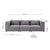 Canapé modulable Domas M - 3 places