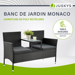 Banc en polyrotin Monaco