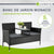 Banc en polyrotin Monaco
