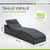 Chaise longue pliable en polyrotin Lamia