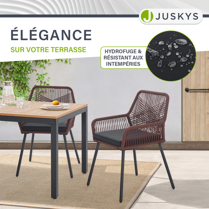Chaises de jardin en corde Kastos