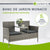 Banc en polyrotin Monaco