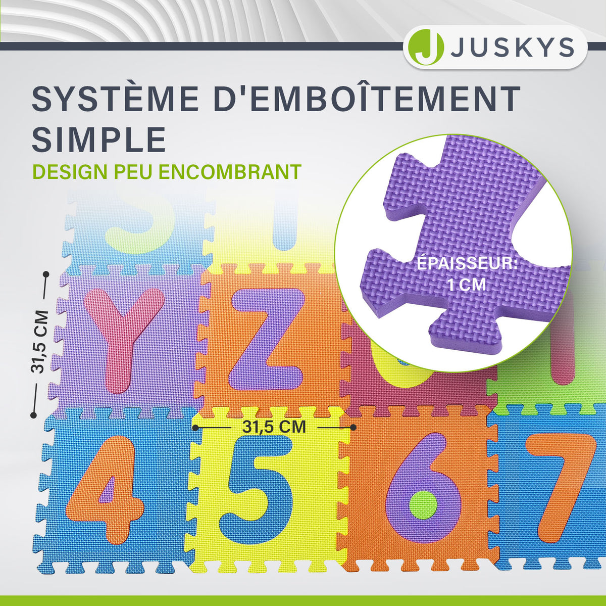 Tapis puzzle pour bébés et enfants
