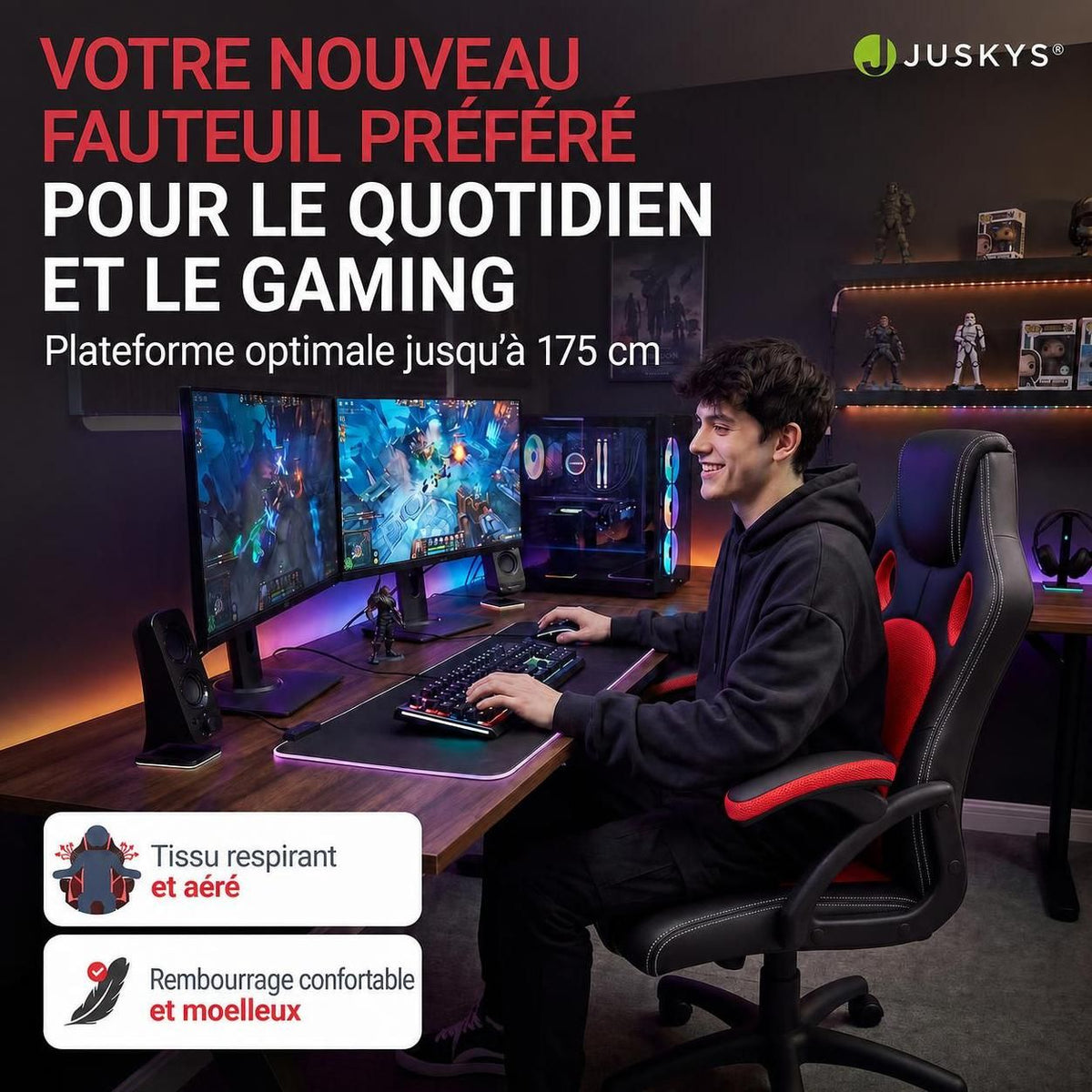 Chaise de bureau Racing Montréal