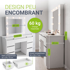 Coiffeuse avec miroir Talea