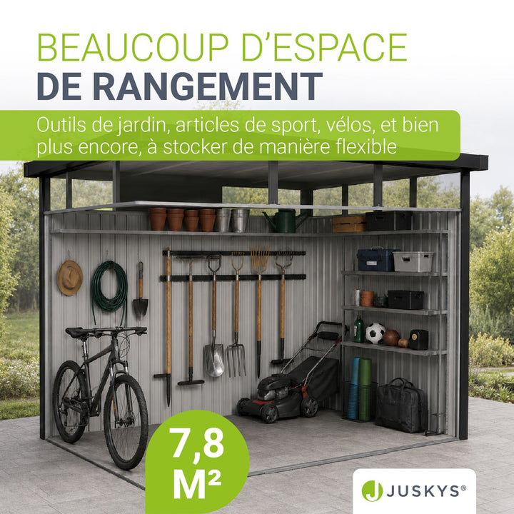 Abri de jardin en métal Lucerne