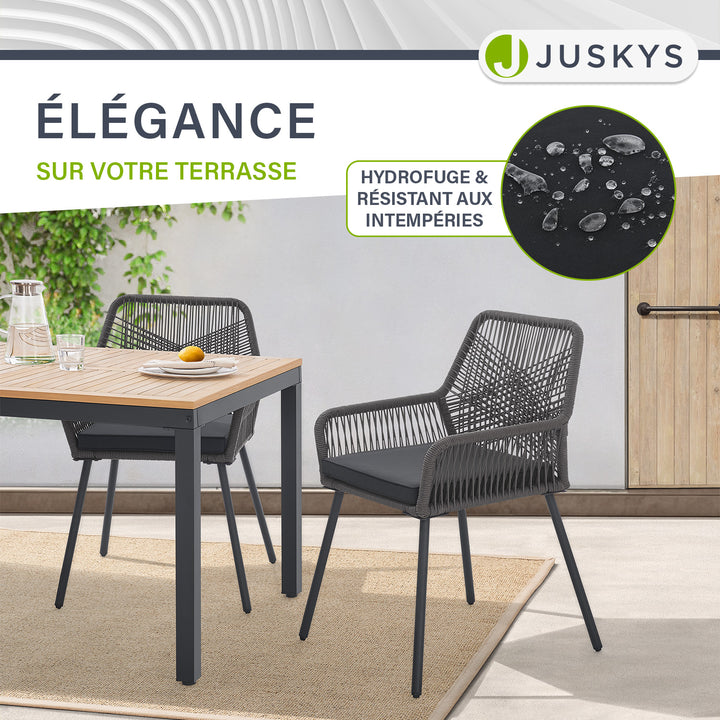 Chaises de jardin en corde Kastos