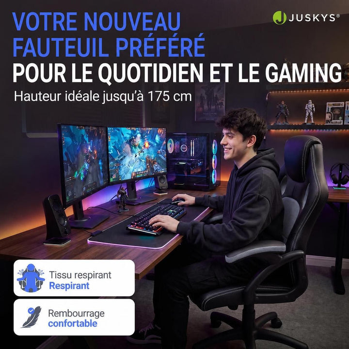 Chaise de bureau Racing Montréal