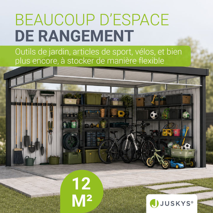 Abri de jardin en métal Lucerne