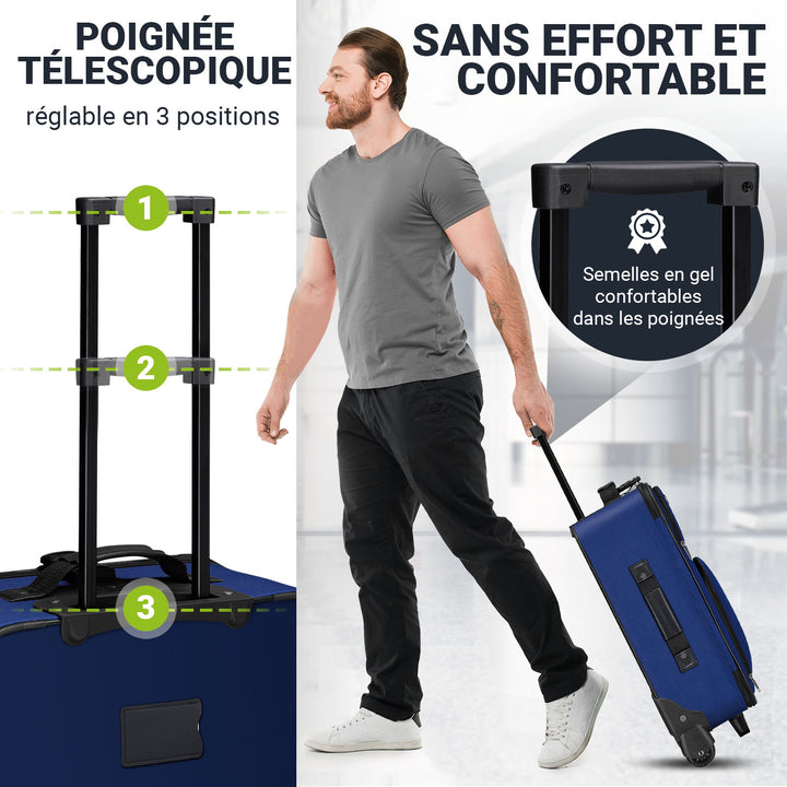 Ensemble de valises à roulettes de voyage Athènes