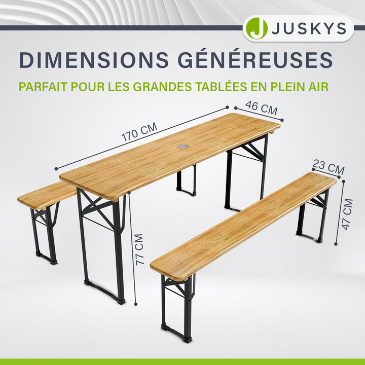 Ensemble de tente à bière Bichl 170 cm