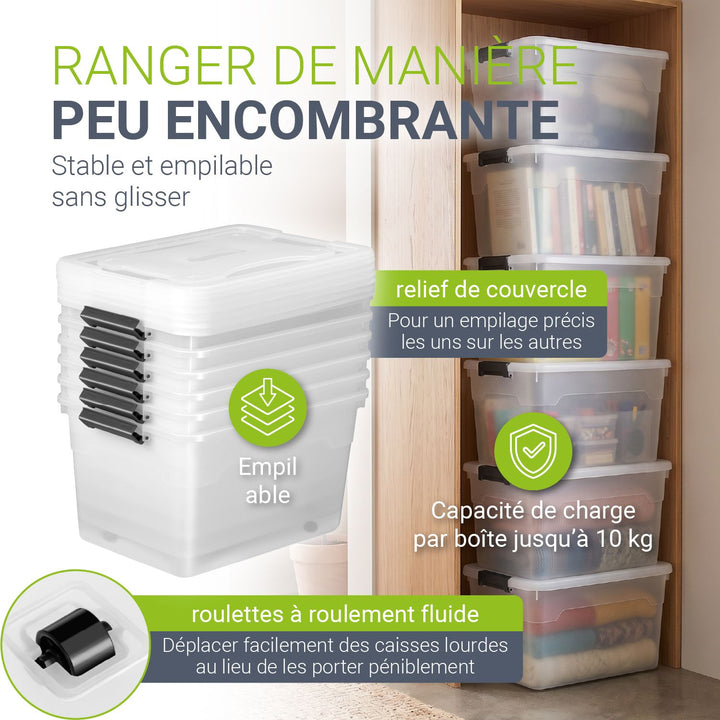 Boîte de rangement avec couvercle