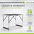 Table multifonctionnelle en aluminium en 3 parties