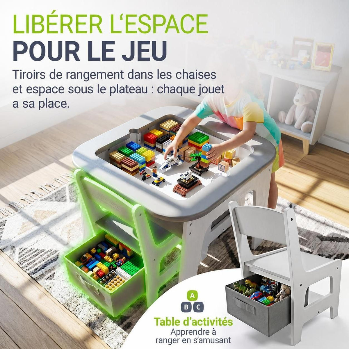 Table et chaises enfant Milou