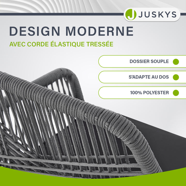 Chaises de jardin en corde Kastos