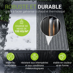 Abri de jardin en métal Lucerne