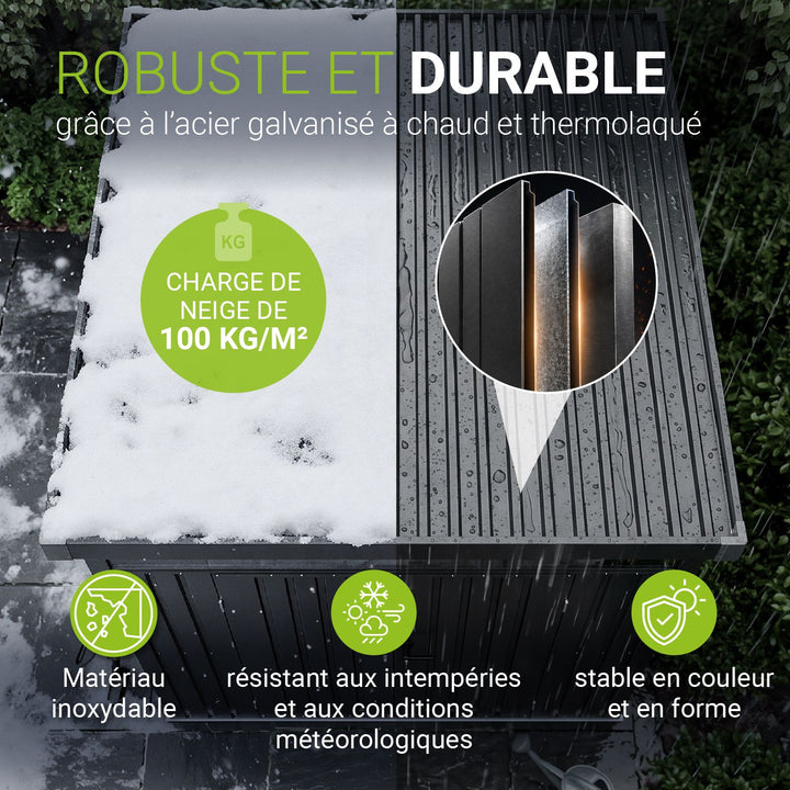 Abri de jardin en métal Lucerne