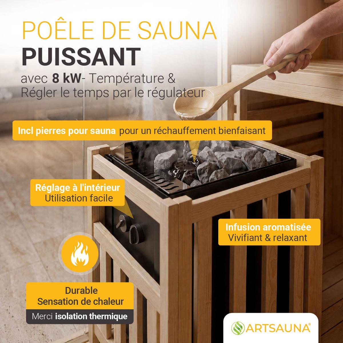 Sauna intérieur Espoo 200 Premium
