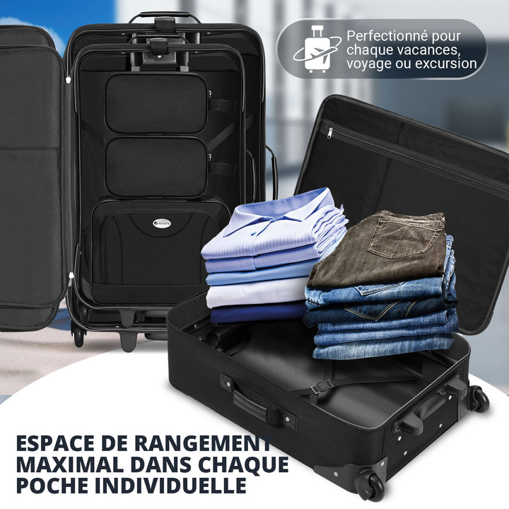Ensemble de valises à roulettes de voyage Athènes