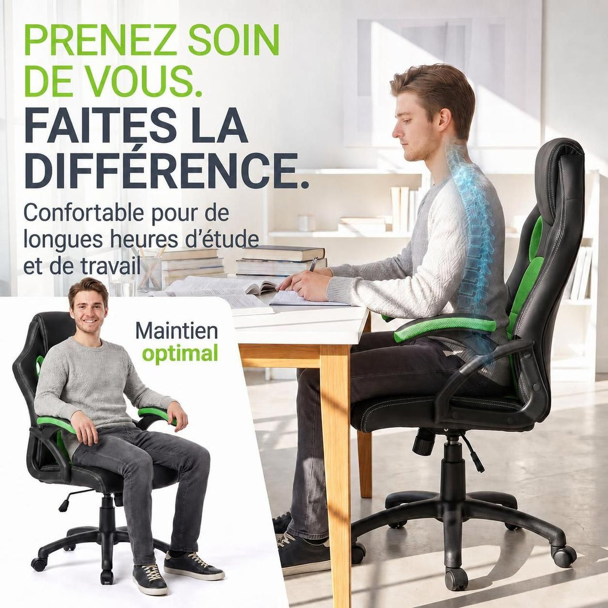 Chaise de bureau Racing Montréal