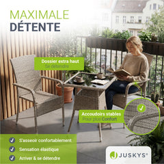 Chaises de jardin en polyrotin Yoro