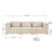 Canapé modulable Domas M - 3 places
