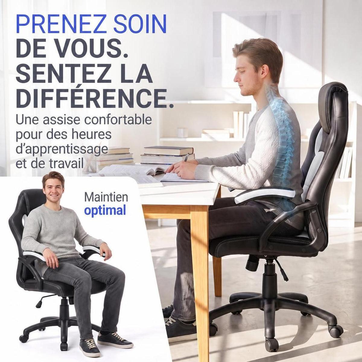 Chaise de bureau Racing Montréal