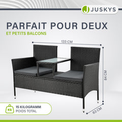 Banc en polyrotin Monaco