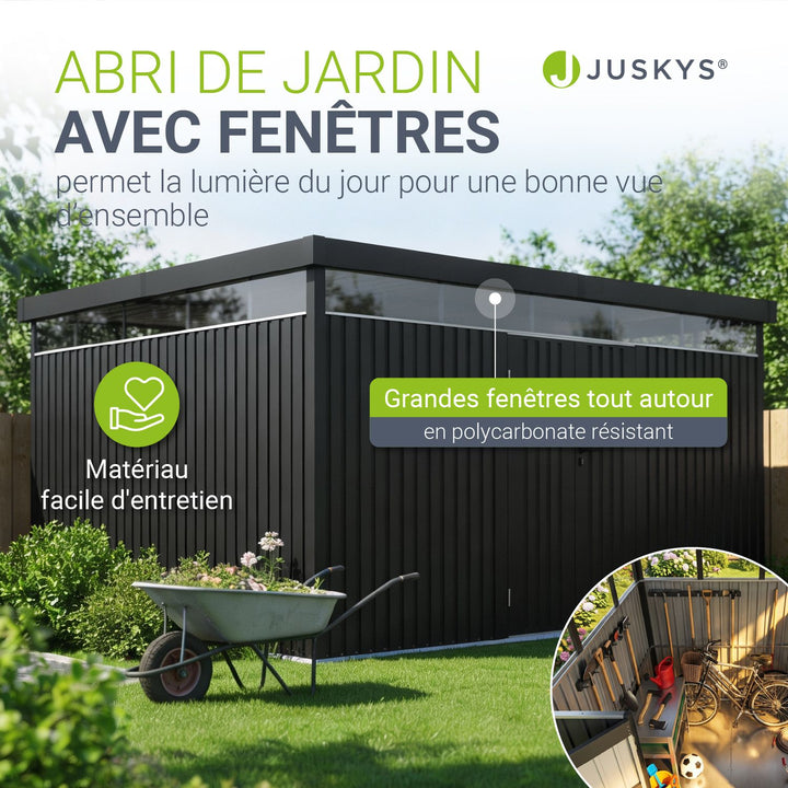 Abri de jardin en métal Lucerne