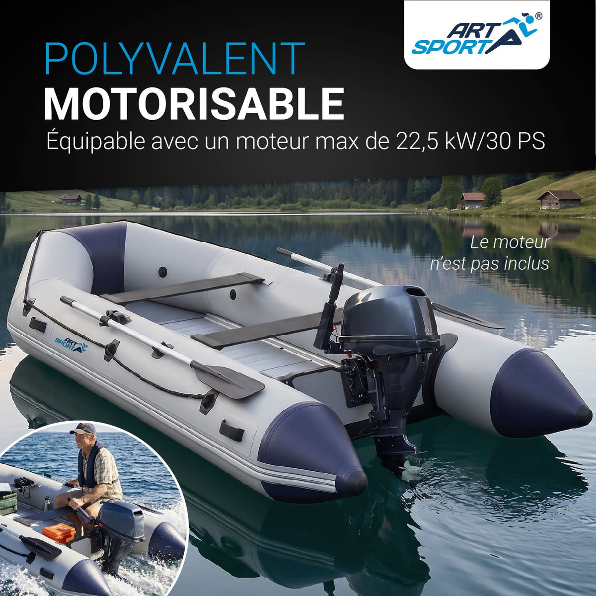 Bateau pneumatique 3,80 m