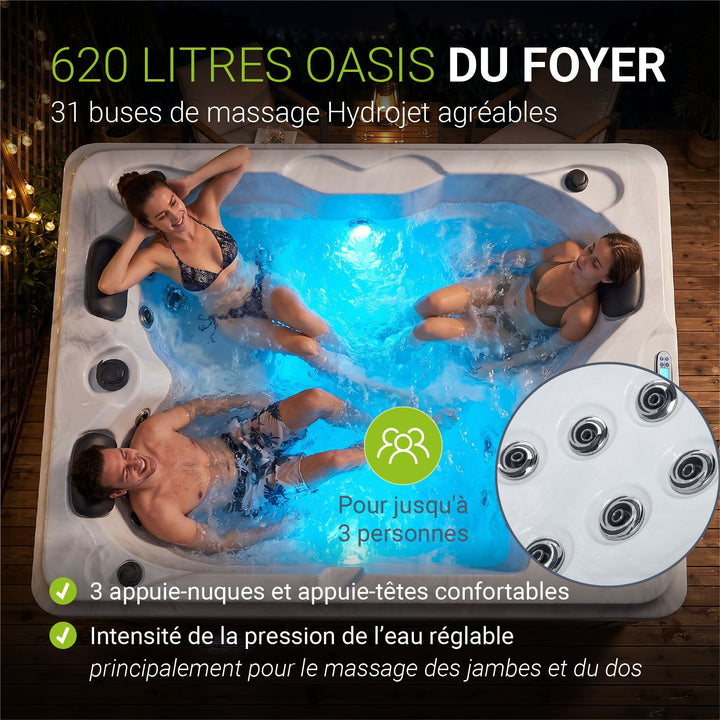 Oasis de bain à remous extérieur