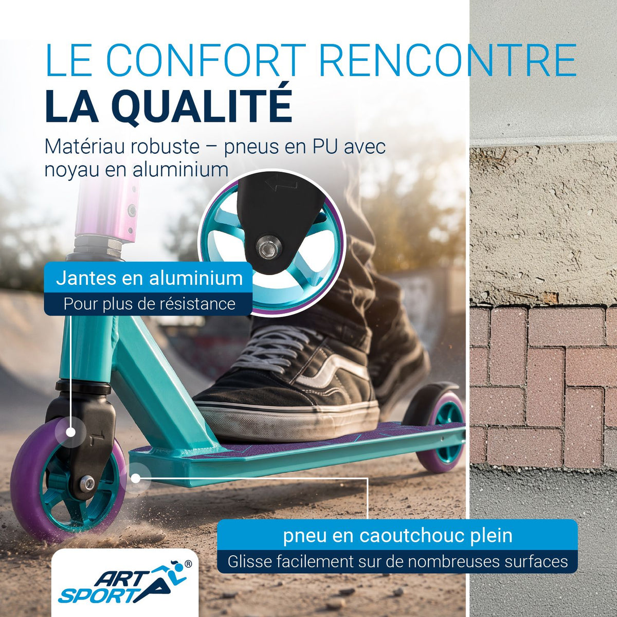 Trottinette freestyle enfant
