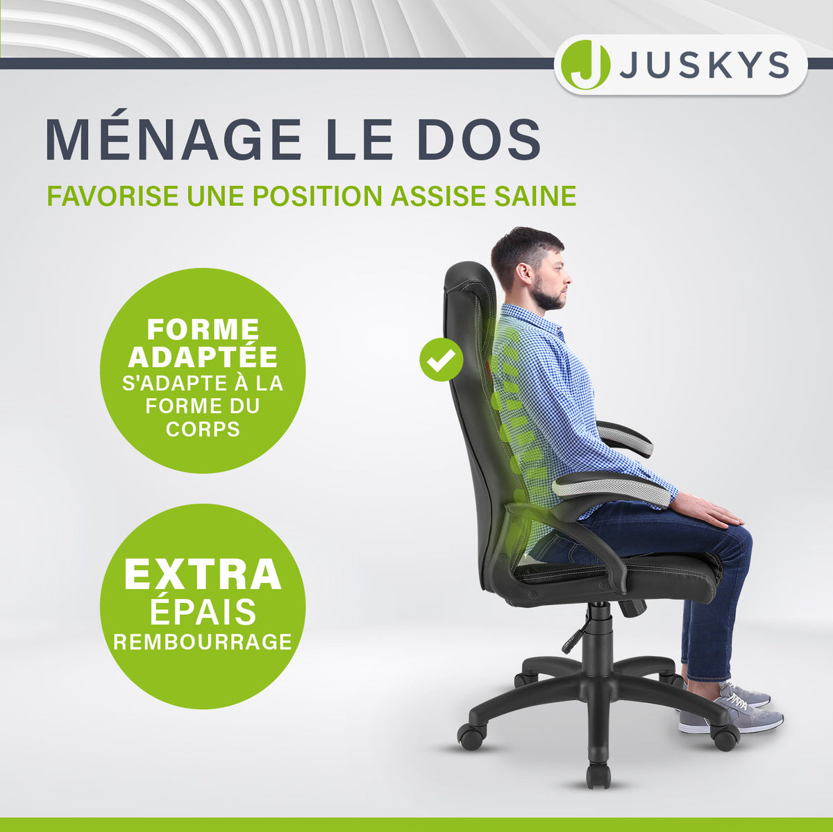 Chaise de bureau Racing Montréal