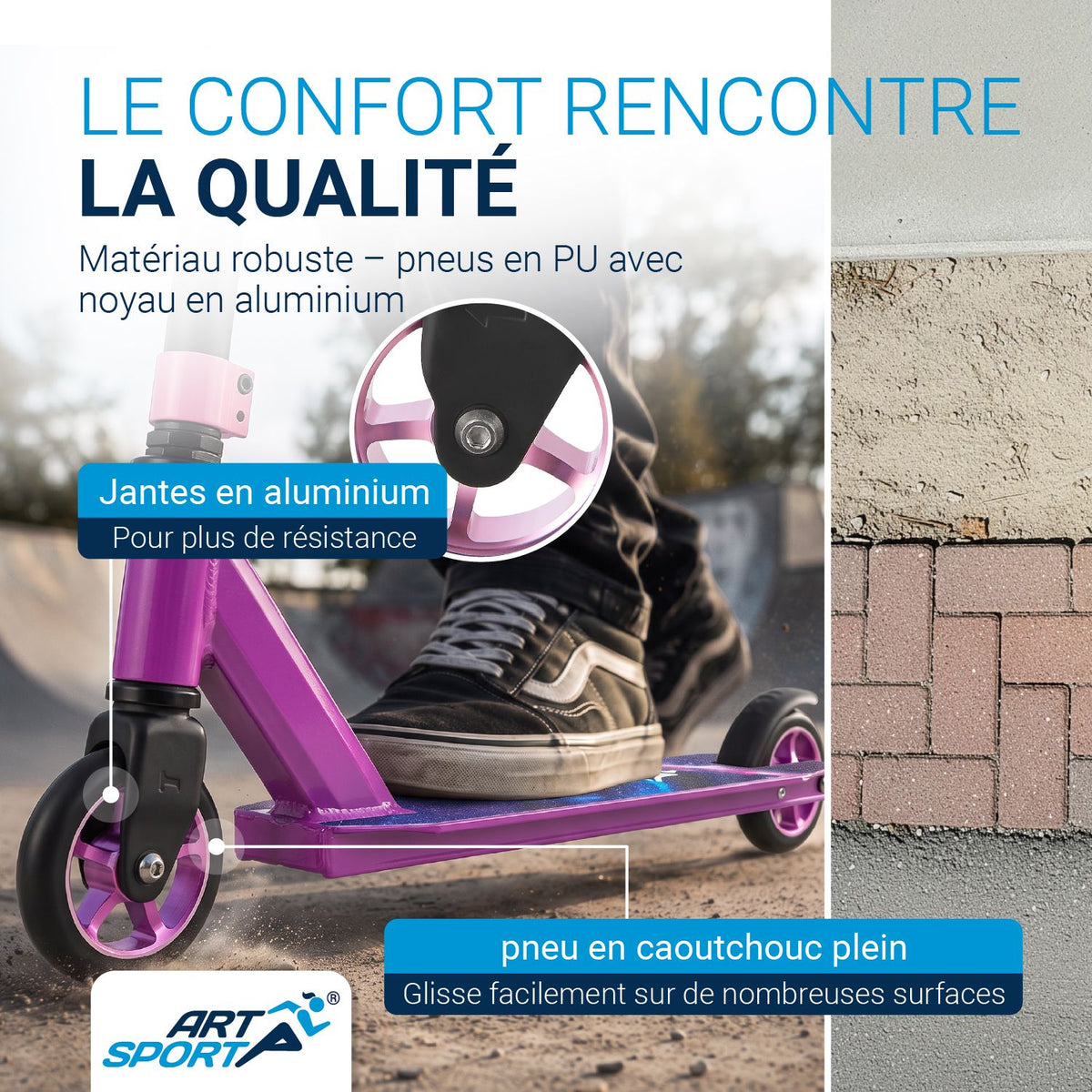 Trottinette freestyle enfant