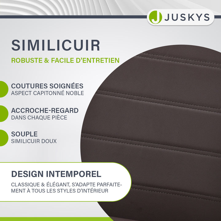 Chaise cantilever Vegas avec cuir artificiel