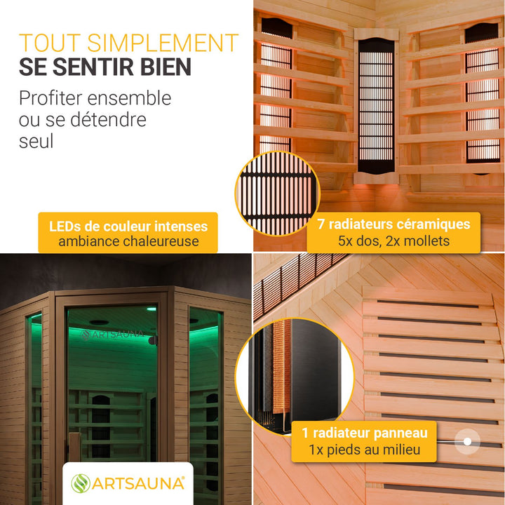 Cabine de sauna infrarouge Nyborg E150V