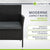 Banc en polyrotin Monaco
