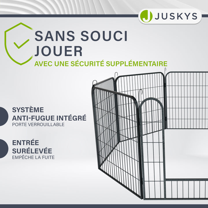 Enclos pour chiots en métal