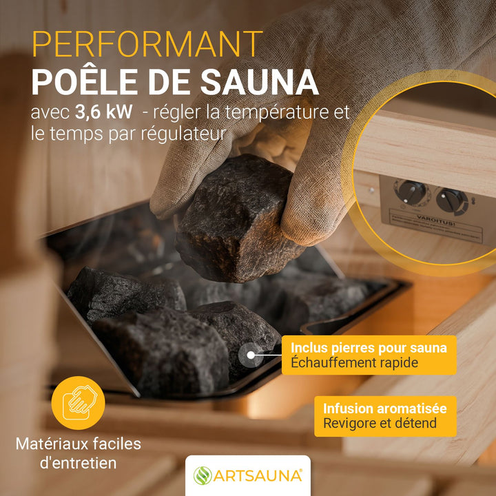 Place du sauna tonneau Nolvik