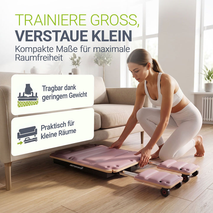 Pilates Reformer Board Movea für Zuhause