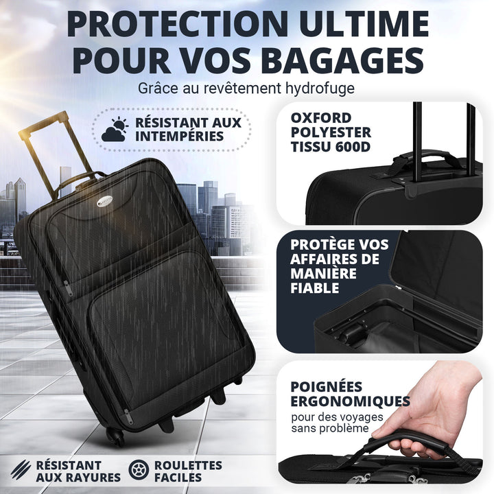 Ensemble de valises à roulettes de voyage Athènes
