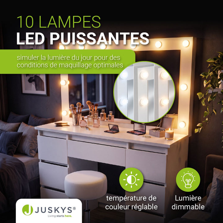 Coiffeuse avec miroir Lilia