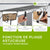 Table multifonctionnelle en aluminium en 3 parties
