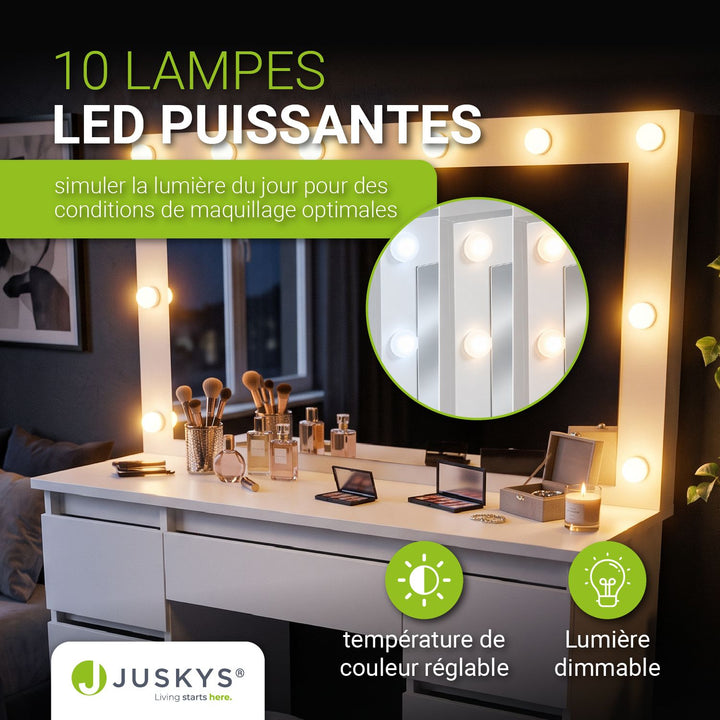 Coiffeuse avec miroir Lilia