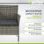 Banc en polyrotin Monaco