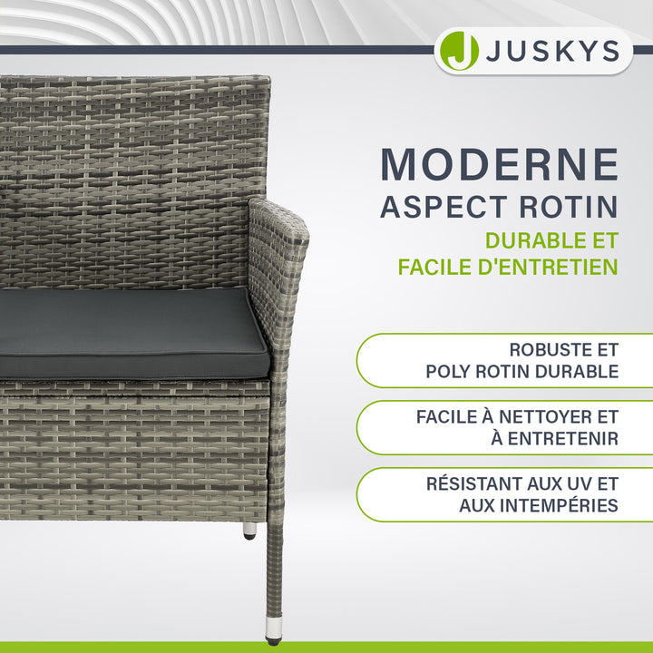 Banc en polyrotin Monaco