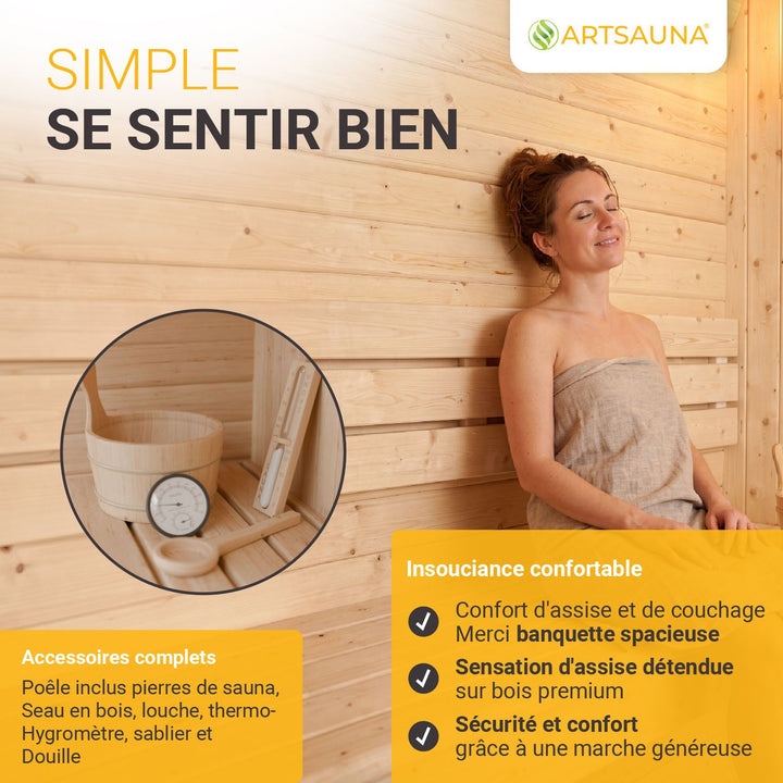 Sauna finlandais Fjora XL