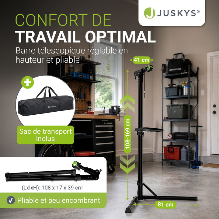 Support de réparation de vélo pliable